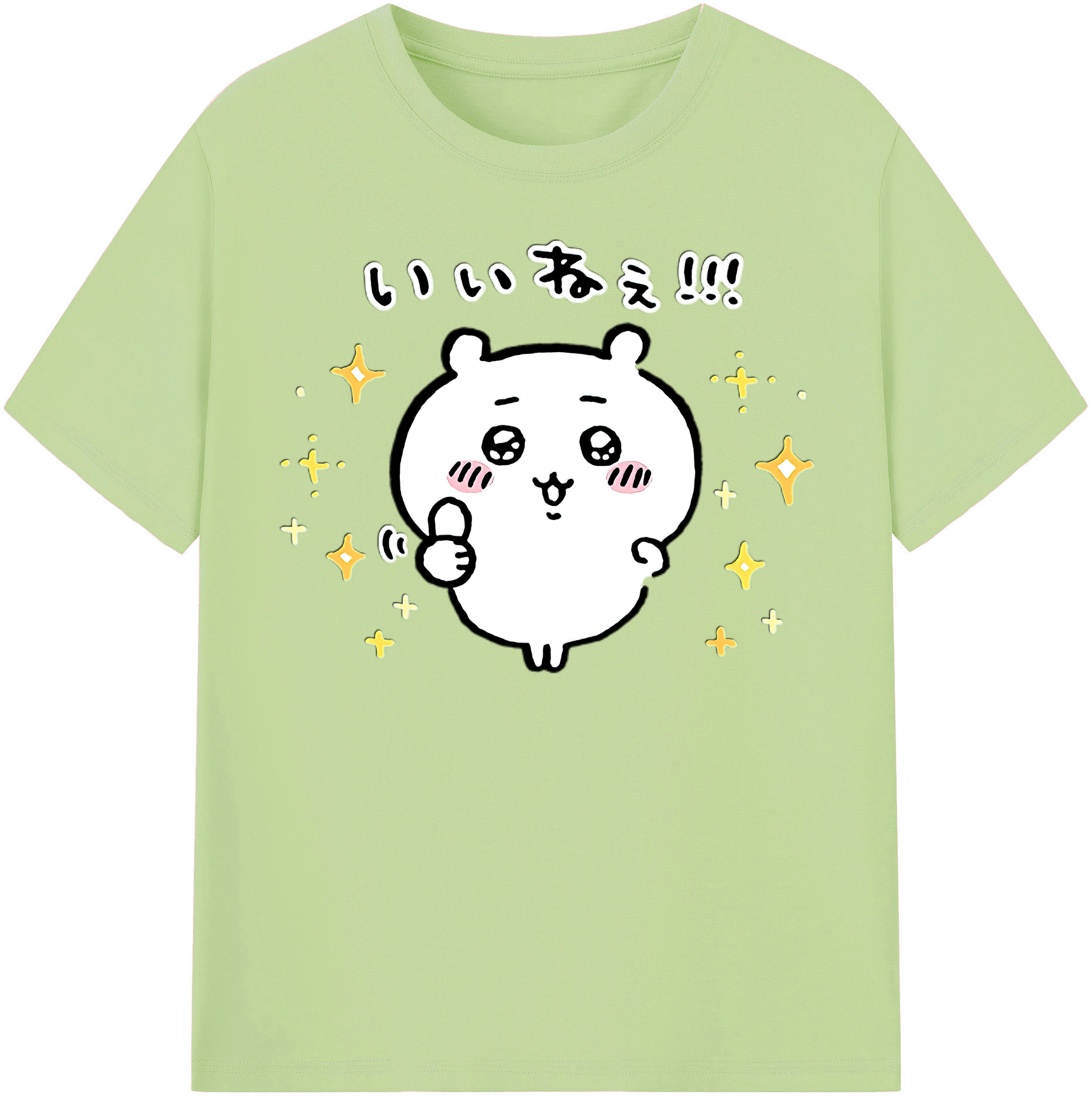 （画像用） ちいかわ ちいかわ Chii-kawa chiikawa 綿100％半袖Tシャツ（フロントプリント）